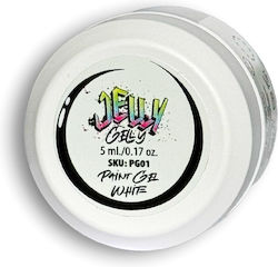 Jelly Gelly Nail Art Gel Alb 5ml Jelly Gelly Nail Art Gel Alb 5ml