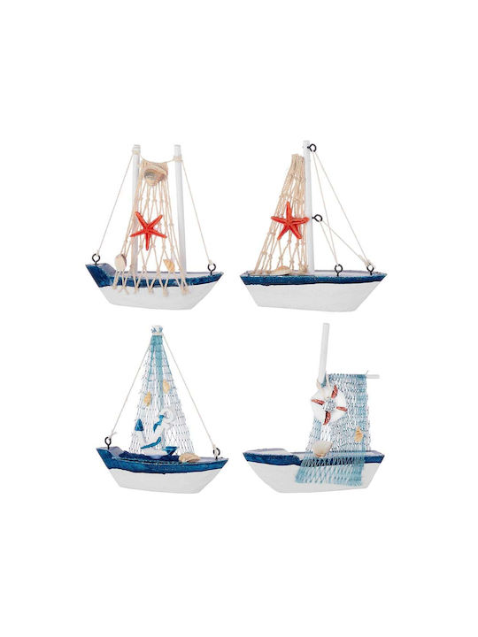 Palma Emporio Blue Wooden Wall Decor 13x13cm