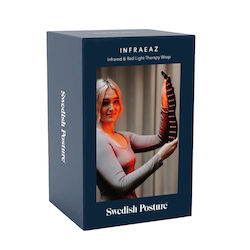 Swedish Posture Infraeaz Belt Red Infrared Light Reduces Muscle Tension Stimulates Blood Circulation 2h Autonomy Usb-c Black
