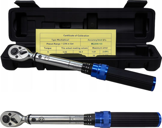 1/4" Torque Wrench 1-25 Nm Calibration Certificate Falon-tech