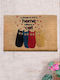 SteweHome Doormat Made of Coconut Tree with Non-Slip Backing Multicolour 40x60cm