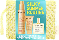 Nuxe Silky Summer Routine Set Сет със слънцезащитен крем