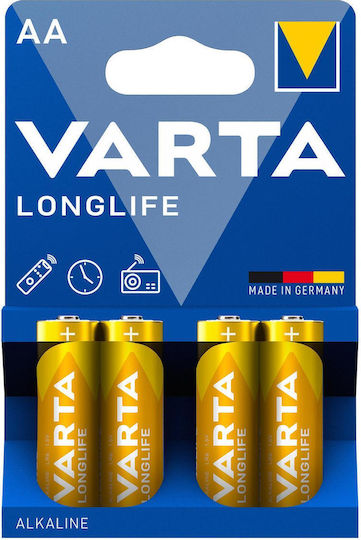 Varta Ll Aa Alkaline Batteries Lr06 Remote Clock Scale 4pcs