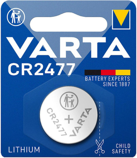 Varta Cr 2477 Lithium Button Cell Battery Remote Watch Scale 3v