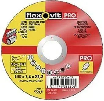 Flexovit Pro Metal Cutting Disc 115mm