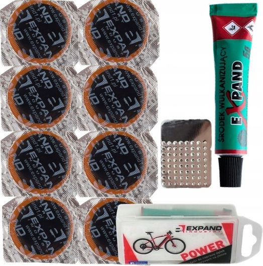 Expand Power Set 8 Round Bicycle Patches