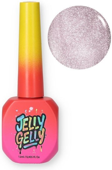 Jelly Gelly Ojă Pentru Unghii Cu Gel Nude Flash Cu Sclipici 12ml