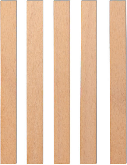 Fitiluri de Lemn pentru Lumânări 120x12x1 Mm 5 Bucăți