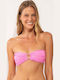 Strapless Bikini Top Mavi-pink