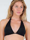 Top Triunghi Bikini Mel Negru