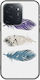 Калъф Blue Purple White Feathers Xiaomi Poco C85 4g Черен TPU Черен Силикон