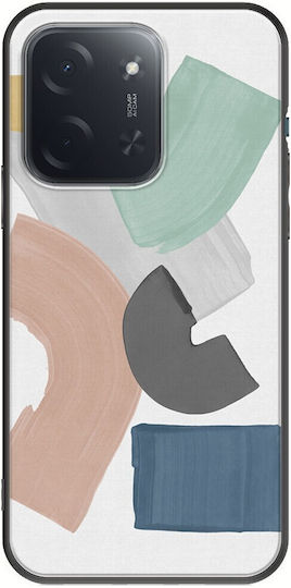 Калъф Pastel Paint Blocks Xiaomi Poco C85 4g Черен TPU Силикон