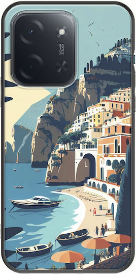 Handyhülle Amalfi Coast Xiaomi Poco C85 4g Schwarze Tpu Mehrfarbige Silikon