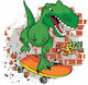 Dinozaur Napkins Dino Birthday 33x33cm 20pcs