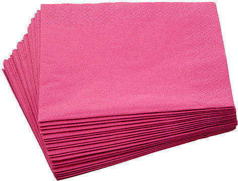 3-ply Napkins 20 Pcs Fuchsia Fuchsia