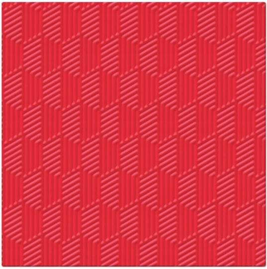 Embossed Red Paper Napkins Valentine's Birthday Wedding 33x33cm 20pcs