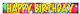 Banner Holografic Happy Birthday 1.8 M
