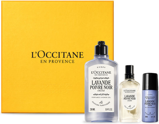 L'Occitane Men's Fragrance Set with Eau de Parfum and Shower Gel 3 Pieces