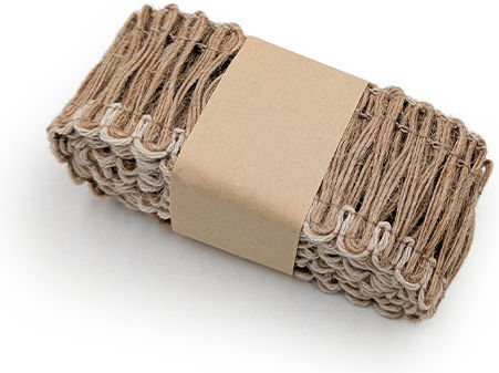 Papierband Blumen Beige 2m