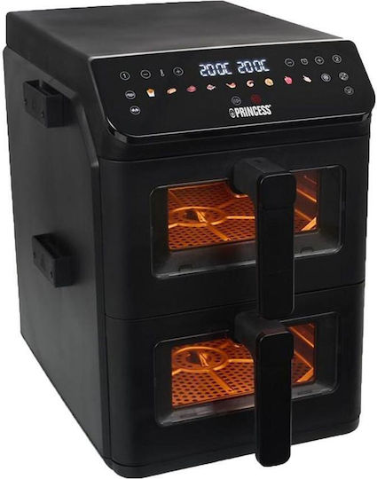 Princess Air Fryer με Wi-Fi & Διπλό Αποσπώμενο Κάδο 11.2lt Μαύρο 0118249001001