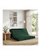 Multifunctional Bean Bag Bed Dark Green 140x67x45cm
