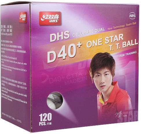 Топчета За Пинг-Понг Dhs D40+ 1* 120 Бройки Seam Бели
