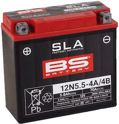 Bs Battery 12n5.5-4a Fa 12n5.5-4a 12v 5.5ah 138x61x131 Maintenance-free Sealed 70a 6