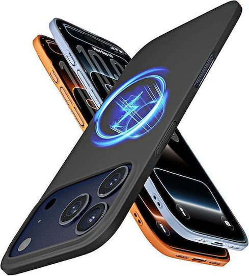 Husă De Protecție Back Cover Pentru Iphone 17 Pro Compatibil Cu Magsafe Silicon Mat Negru