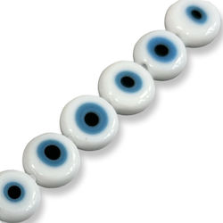 Ochi Placă Sticlă Albă 10mm 38 Bucăți Gaură 1mm Ochi Placă Sticlă Albă 10mm 38 Bucăți Gaură 1mm