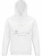 Bio-Kapuzenpulli Unisex Moby Wait Me Weiß