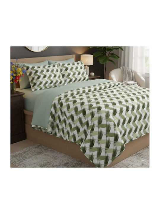 MayHome MayHome Bettbezüge 260x240cm King Size mit 2 Kissenbezügen Geometrisch