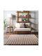 To megalo pazari Non-Slip Rug Rectangular Furry Mocha 120x180cm