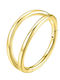 Silver And More Titanium Gold Plated Hoop Earrings