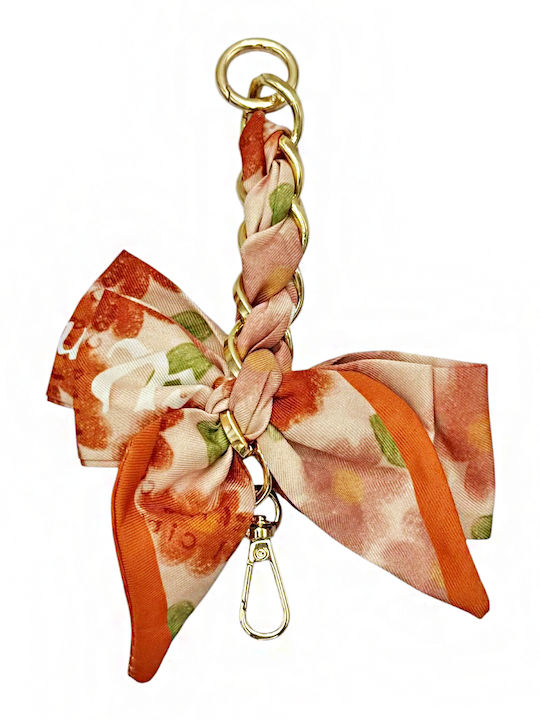 3-2620 Scarf Braided Bow Charm Savil Κόκκινο