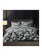 To megalo pazari Super-Double Bed Sheet Set With 2 Pillowcases With Rubber Hugger 160x240cm Anthracite 3 Pieces