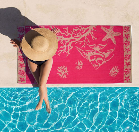 Cokitex Cokitex Cotton Beach Towel Pink 160x86cm