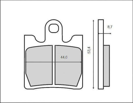 Brenta Brake Pads Kh283 Kh423 Organic