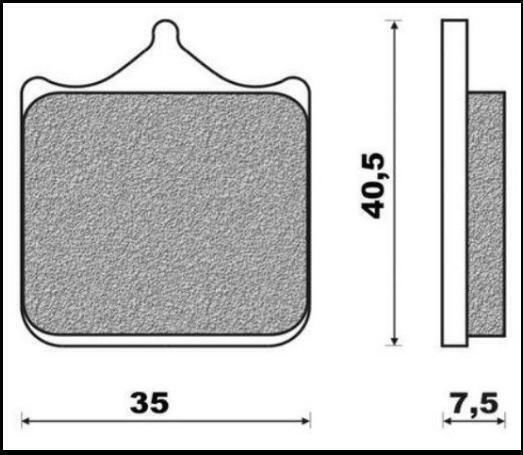 Plăcuțe De Frână Pentru Bicicletă Brenta Kh322/4 Organice