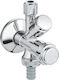 Клапан Кран Комбинация Защитa От Обратен Поток Dn15 1/2" X 3/8" X 1/2" Хром