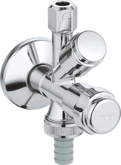 Клапан Кран Комбинация Защитa От Обратен Поток Dn15 1/2" X 3/8" X 1/2" Хром