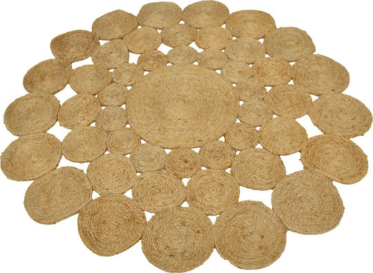 Pakketo Lekta Handmade Summer Jute 150x150cm Natural Shade
