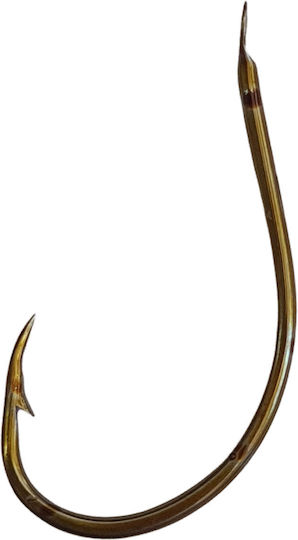 Shimatsu Bent Fishing Hooks 4310 Live Bait 100 Units Brown No2/0