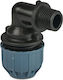 Jason 90° Transitional Elbow Pp 25 Mm X 3/4" Clamp X M Thread 10 Bar