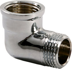 Brass Elbow 3-4" Male-female Chromed