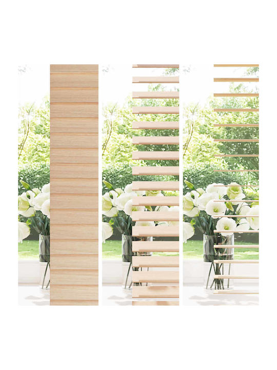 vidaXL Jalousie Sonnenschutz Hölzernes in Brauner Farbe P100xH130cm