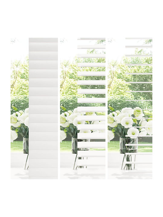 vidaXL Wooden Blind in White Colour W60xH160cm