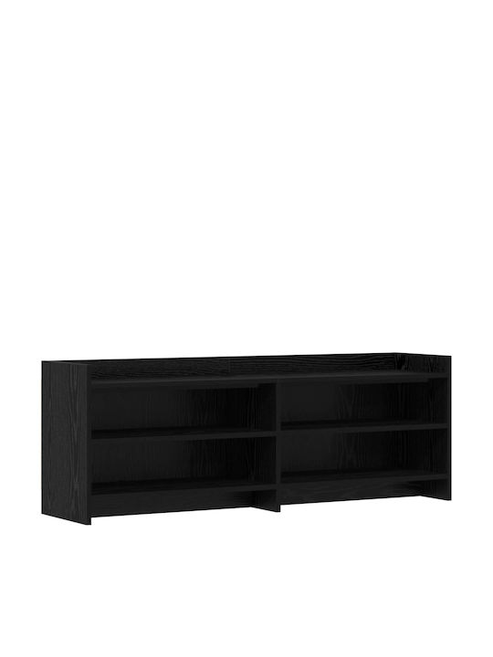 vidaXL TV-Ständer Schwarz Dürer M135xP33xH47cm