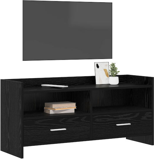 Dulap TV Stejar Negru 100x33x47cm