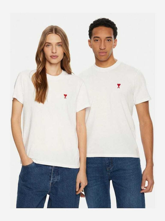 Ami Alexandre Mattiussi Tricou Alb