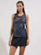 Idfax Women's Sports Polo Sleeveless Black Blouse 1156560026-Black